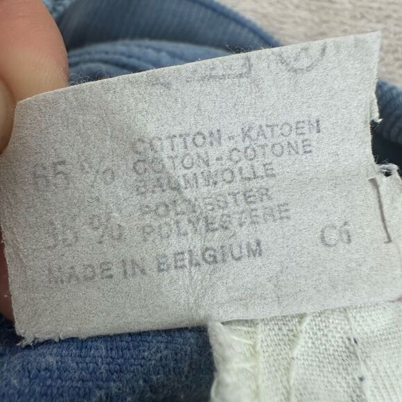 Vintage 70s Levi's Pants Mens 30x33 Blue Corduroy Flare Bootcut Trousers Belgium - Picture 6 of 10